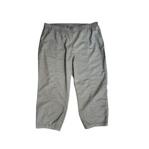 Eileen Fisher Womens XL Gray Wool Blend Stretch Elastic Waist Cropped Pants